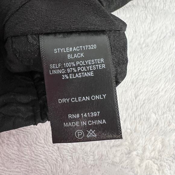 ASTR The Label Tassia Jacquard Puff Sleeve Tie Back Black Top SZ L NWT Romantic - Picture 11 of 14